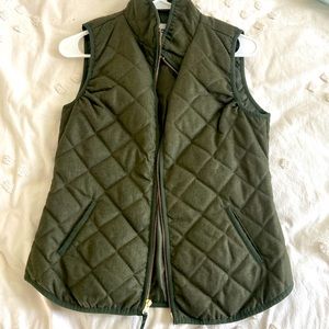 Quilted Olive Vest